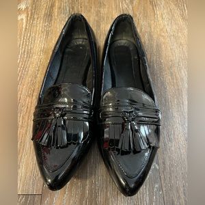Black loafers